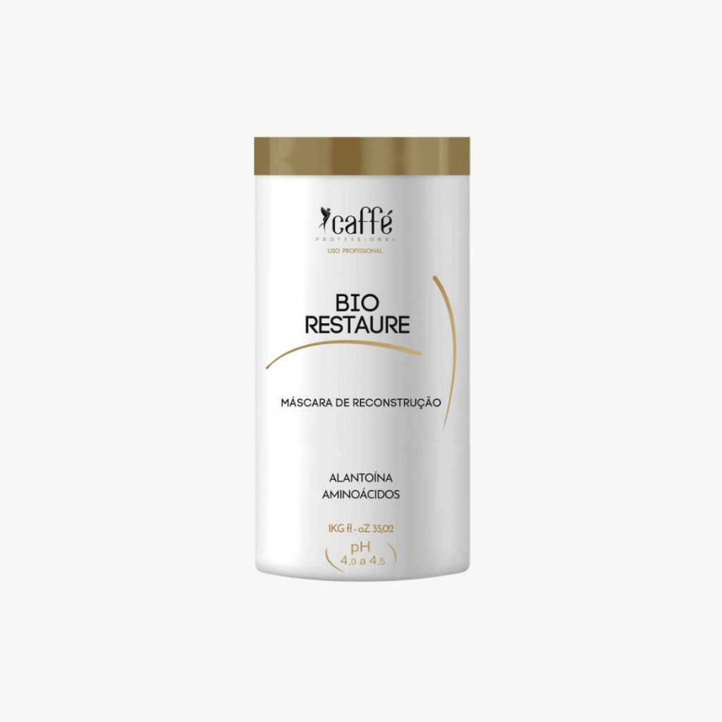 Reconstrução Capilar com Brilho Intenso! Bio Restaure Caffé Professional–Reconstrução Capilar
