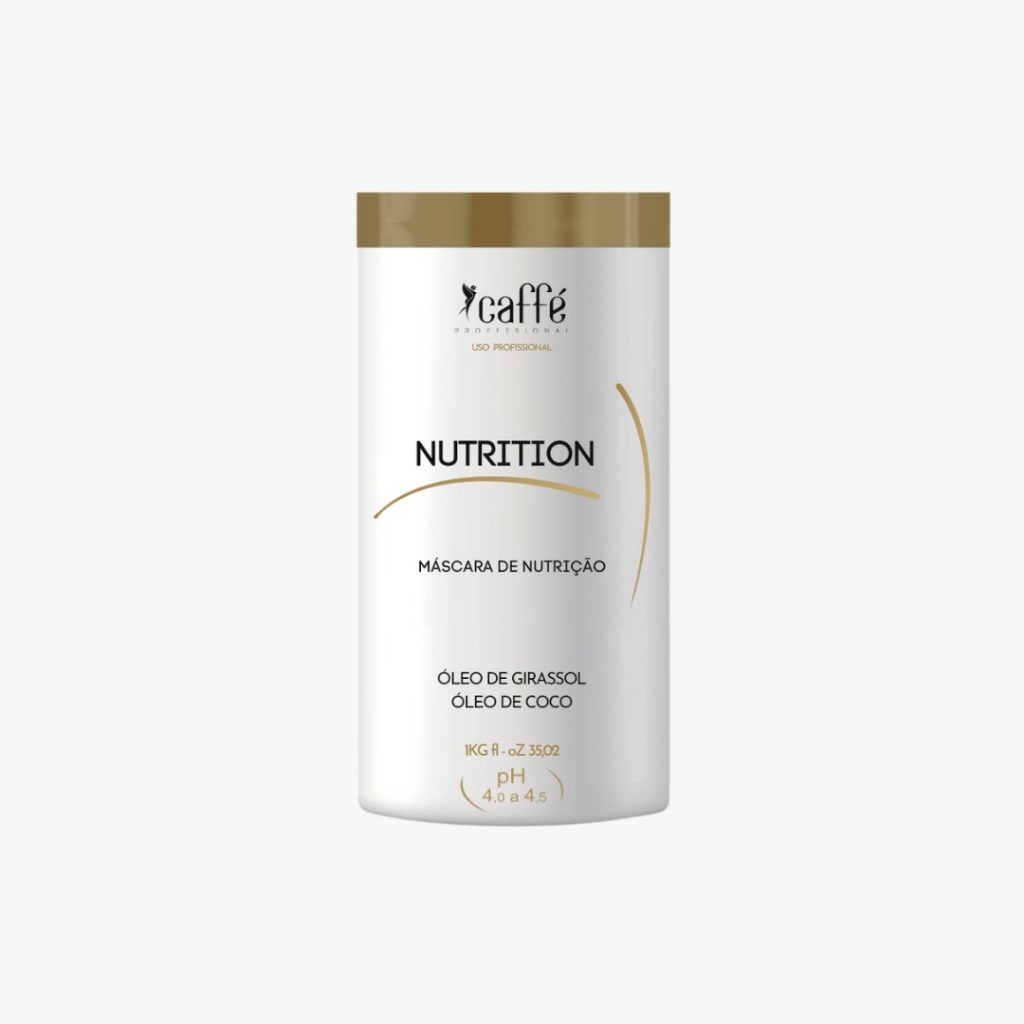 Máscara Nutrição  Caffé Professional  Nutrição Profunda,  Ativos Naturais e Poderosos