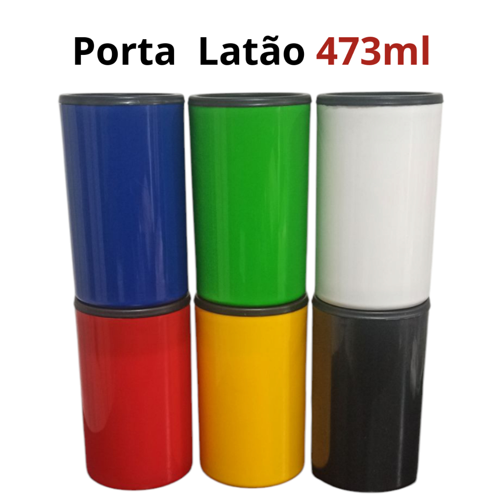 PORTA LATÃO 473ML TÉRMICO COM ISOPOR LATA CERVEJA LATÃO 4 OU 6 UNIDADES