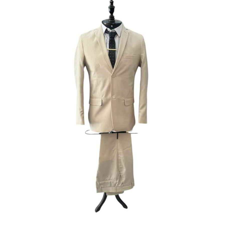 Terno masculino slim fit beje claro de otima qualidade e melhor preço/ QUEIMA DE ESTOQUE