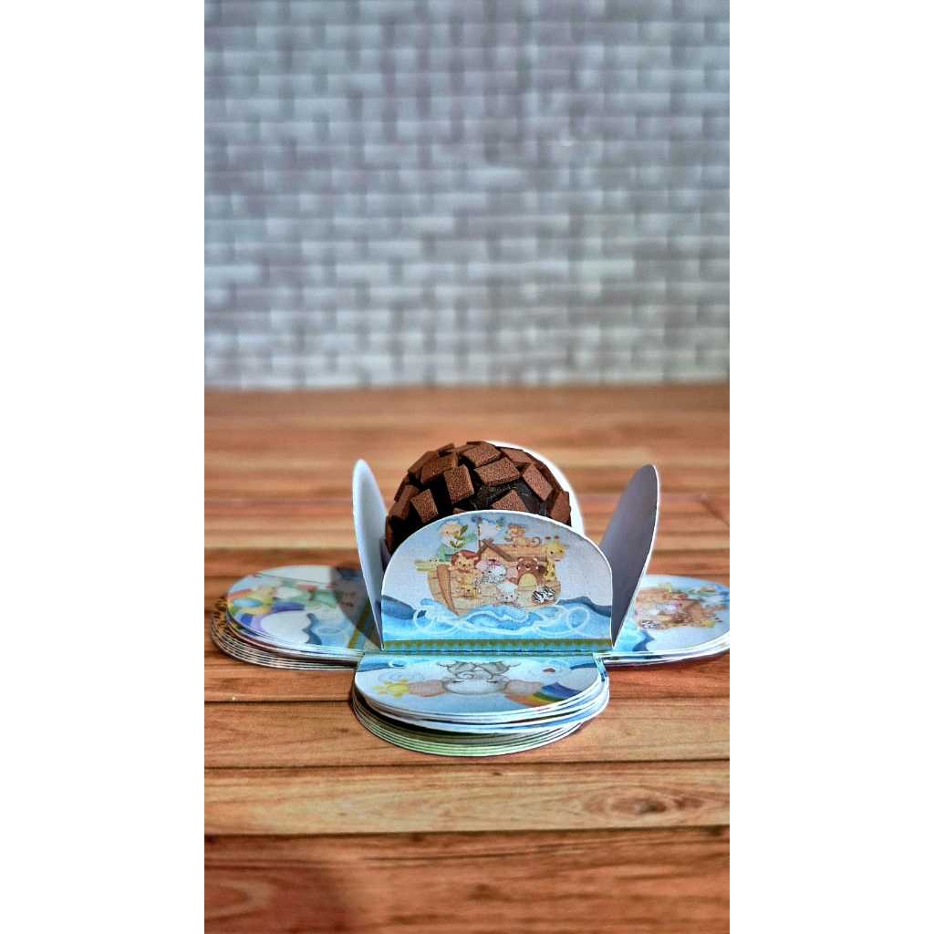 Forminhas Personalizada de Doce 4 Pétalas Arca de Noé–  kit 25 , 50, 100, festa aniversário lembrançinhas