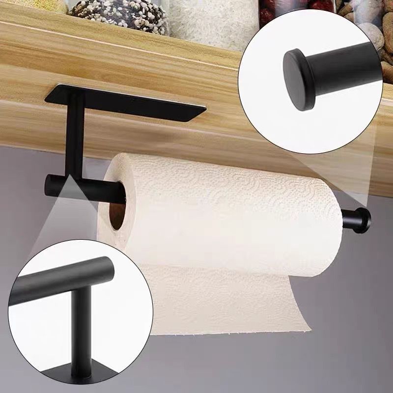 Porta Papel Toalha Suporte Parede Armário cozinho Banheiro sem perfuração
