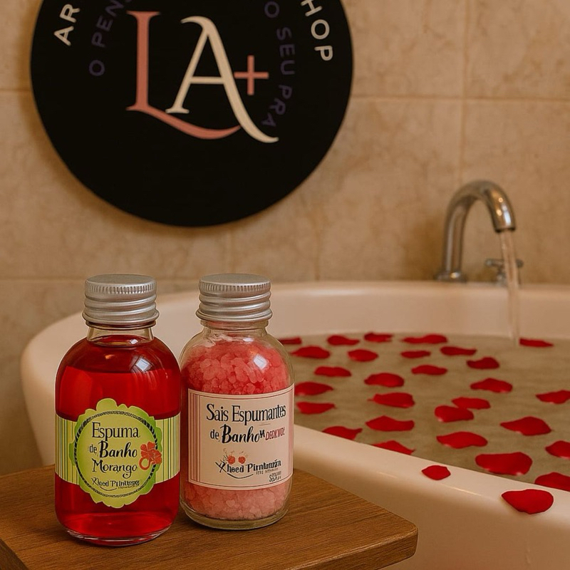 SAIS E ESPUMAS PARA BANHO SENSUAL E RELAXANTE