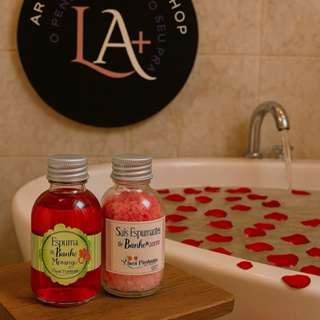 SAIS E ESPUMAS PARA BANHO SENSUAL E RELAXANTE em Oferta na Shopee