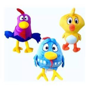 Kit de pelúcia com 4 bonecoTurma Da Galinha Pintadinha De Pelúcia