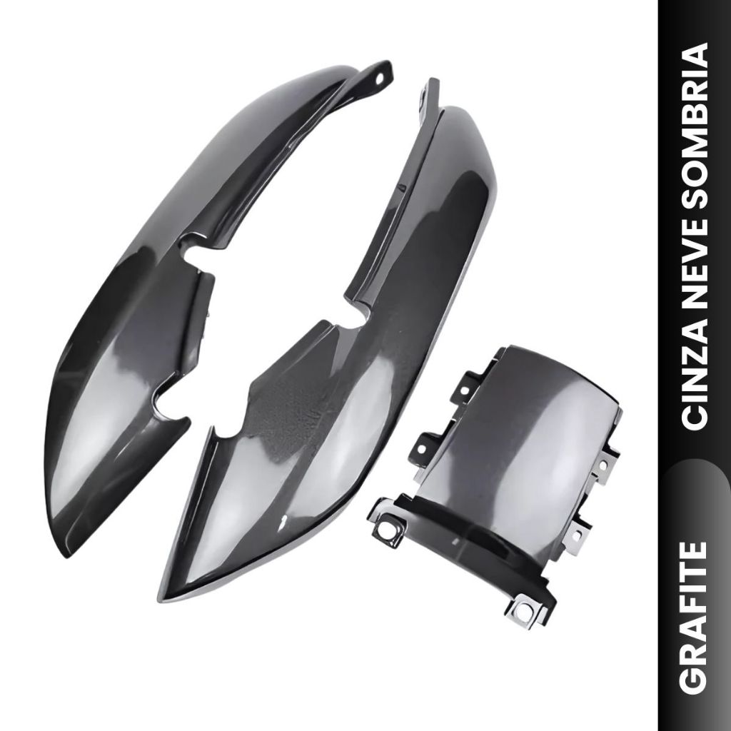 Kit Carenagem Cg Titan 125 Grafite Cinza Neve Sombria C/Brilho Envernizado 1995 1996 1997 Rabeta C/ Central Par Completo em Oferta na Shopee