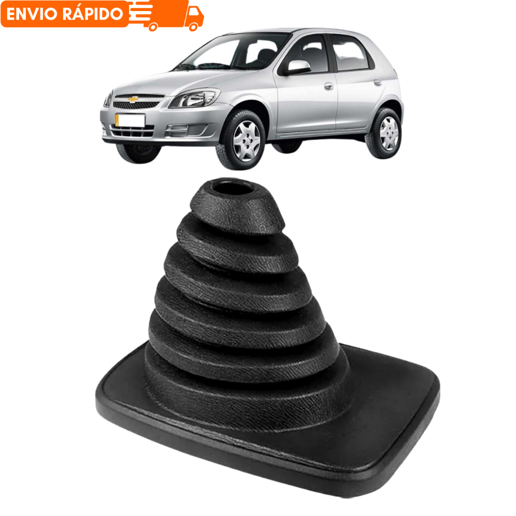 COIFA ALAVANCA CAMBIO C/ BASE SANFONADA PRISMA CELTA em Oferta na Shopee