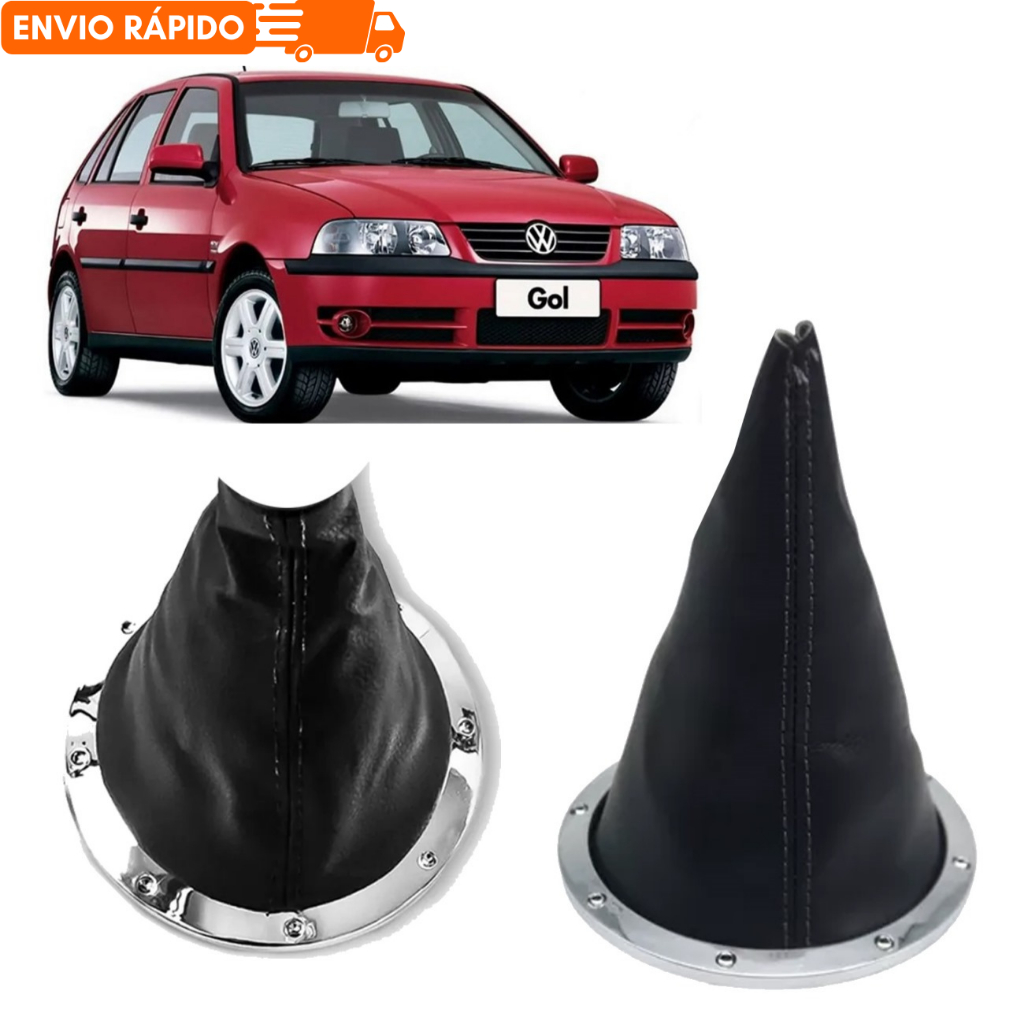 Coifa Manopla Cambio Gol Parati Saveiro G3 G 3 Aro Cromado QUALIDADE PREMIUM! em Oferta na Shopee
