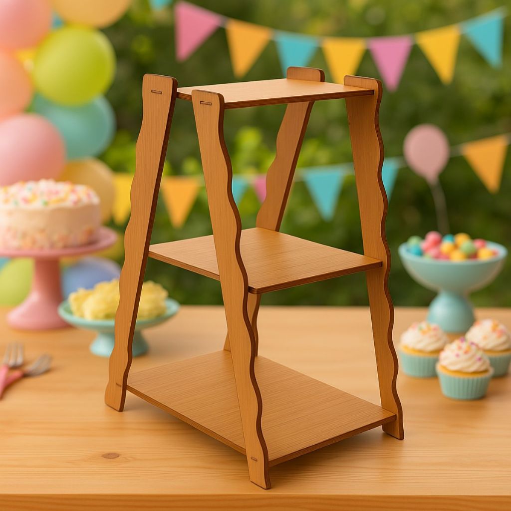 Escada Porta Doces 3 Andares Decoração E Organização Doces em Oferta na Shopee