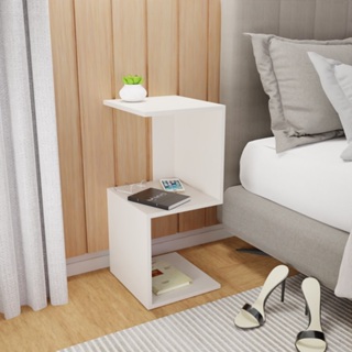 Mesa De Cabeceira Tipo S Branco Mesinha Lateral Canto Sala Quarto Várias Cores MVD Móveis em Oferta na Shopee