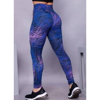 Calça Legging Fitness Estampada Academia Poliamida Sem Transparencia Empina Modela Bumbum Feminino