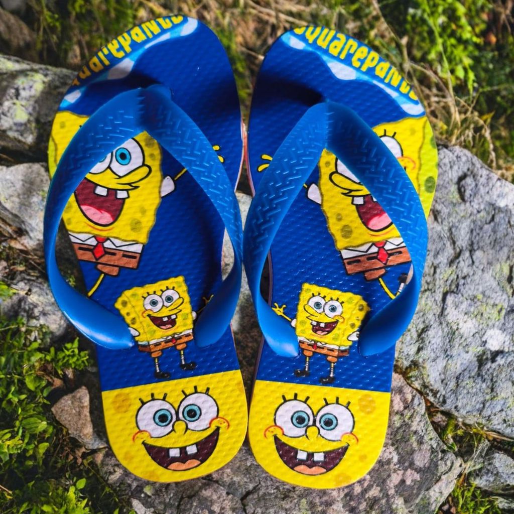 Chinelo Infantil Masculino  Menino sandalia de dedo MIckey Garfield Sonic Divertidamente Bob esponja- PROMOÇÃO em Oferta na Shopee