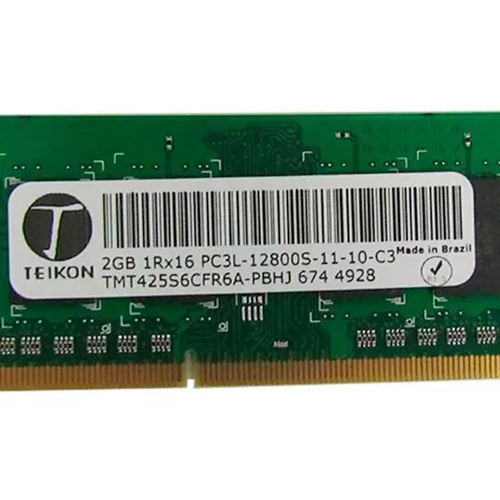 Memória Ram Teikon So-Dim Notebook  2 gb DDR3L 1600Mhz 1,35V