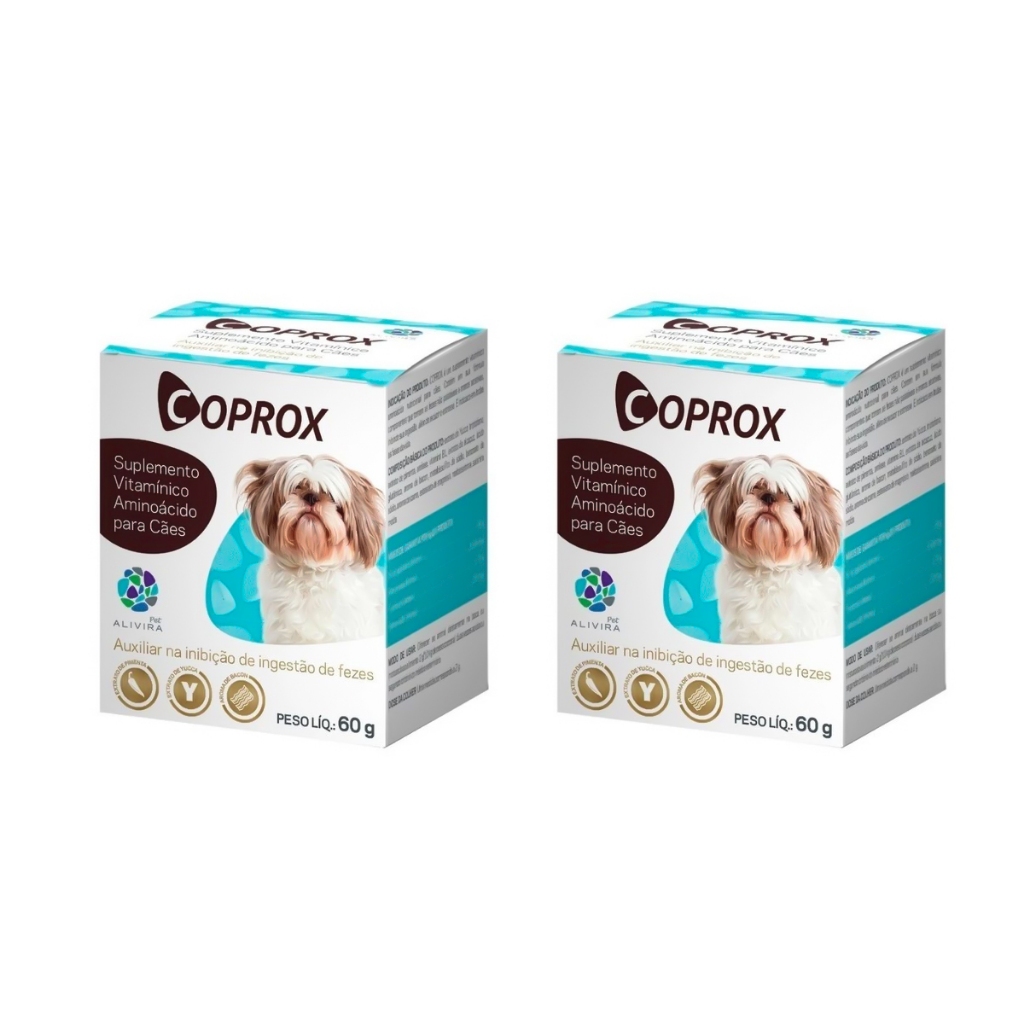 2 Coprox 60g Suplemento P/ Cães Coprofagia Duprat - Nourrie - Pets