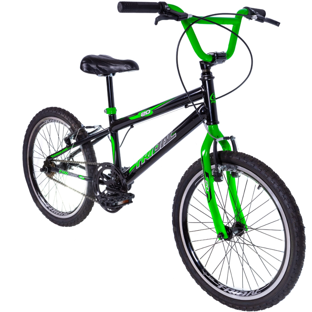 Bicicleta Infantil Aro 20 BMX Carbon Steel Tridal Bike com Freios V-Brake em Oferta na Shopee