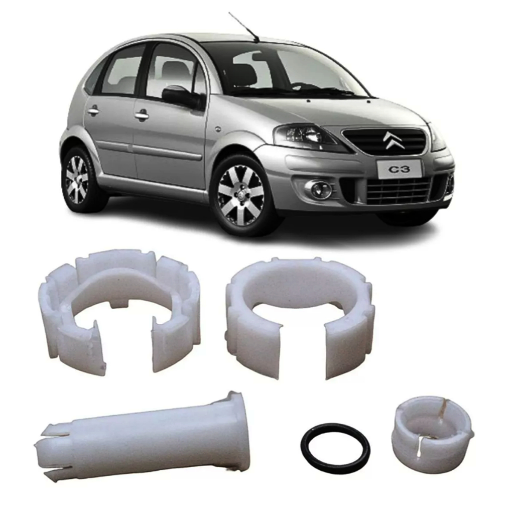 Kit Reparo Bucha Alavanca Cambio Citroen C3 1.4 e 1.6 2002 03 04 05 06 07 08 09 2010 2011 até 201 em Oferta na Shopee