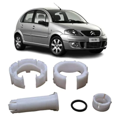 Kit Reparo Bucha Alavanca Cambio Citroen C3 1.4 e 1.6 2002 03 04 05 06 07 08 09 2010 2011 até 201