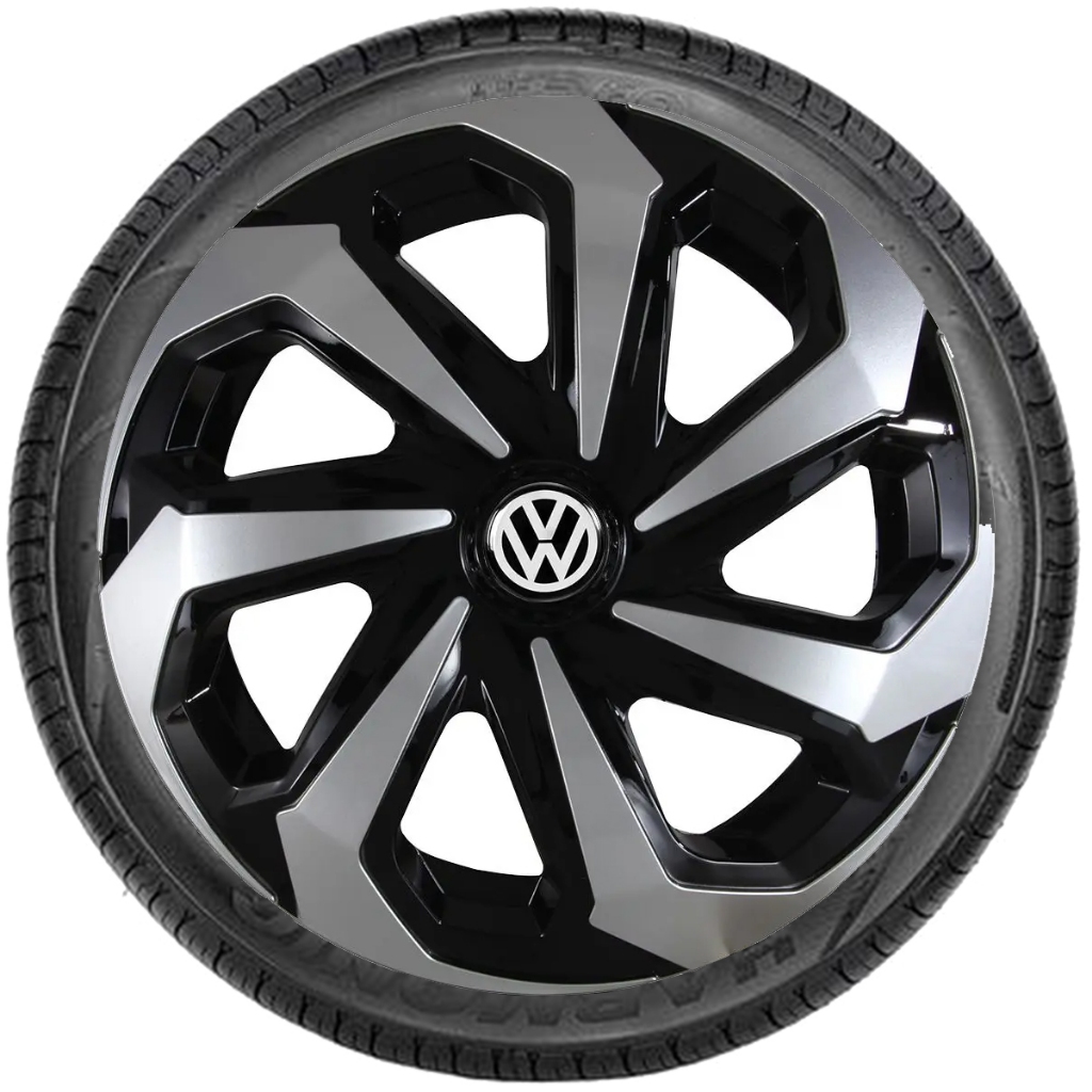Jogo 4 Calota Aro 13 14 15 Esportiva Universal Spider Todos os Carros Modelos Aro 13/14/15