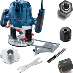 Tupia Coluna Bosch GOF 130 110v + Pinça 8mm 1300w