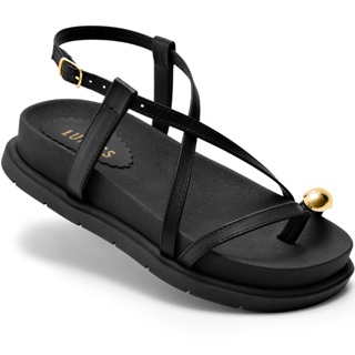 Sandália Papete Feminina Lumiss Tira Enfeite Metalizado Blogueira Confortável Preto em Oferta na Shopee