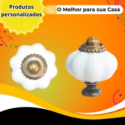 Puxador para armário porta guarda roupa pitanga cristal