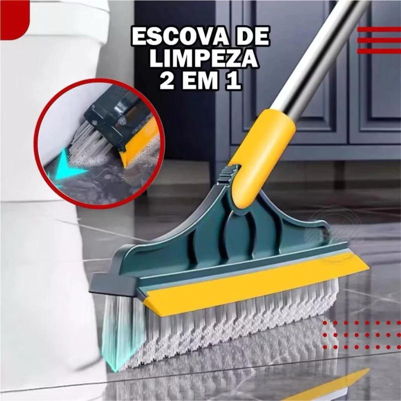 "Limpeza Prática: Escova 2 em 1 por R$16! 🧹"