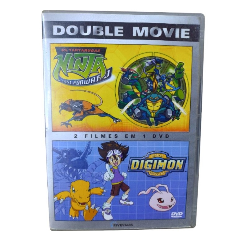 DVD As Tartarugas Ninja e Digimon