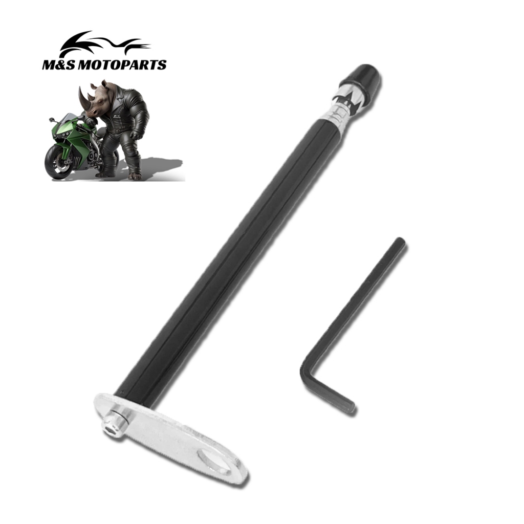 Antena aço inox para moto corta pipa 6 estágios retrovisor