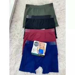 Cueca Selene Kit 3 Cueca Selene Box Adulto Tecido de Meia Sem Costura