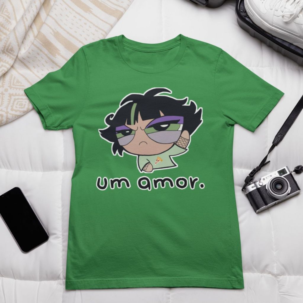 Tshirt Feminina Meninas Super Poderosas Docinho Um Amor Debochada Camiseta 100% Algodão Desenho Animado
