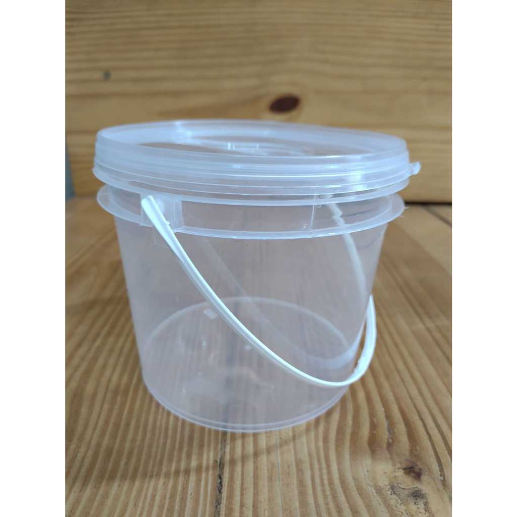 Pote Tipo Balde 2,200ml resistente com alça e tampa com lacre de segurança em Oferta na Shopee