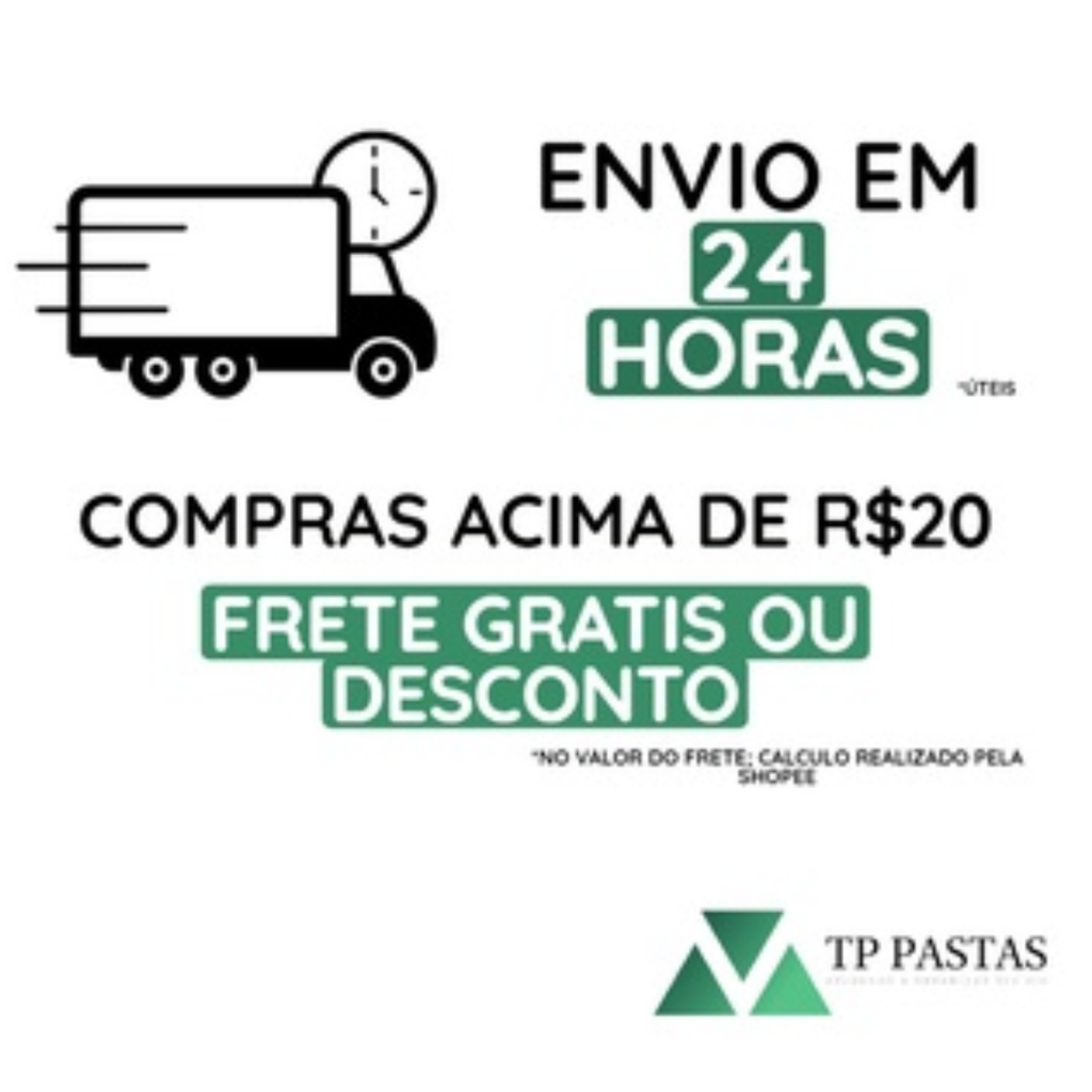 Detalhes do Pasta Suspensa Collor Plus Haste PVC Plastificada Cor Preta 10 Unidades