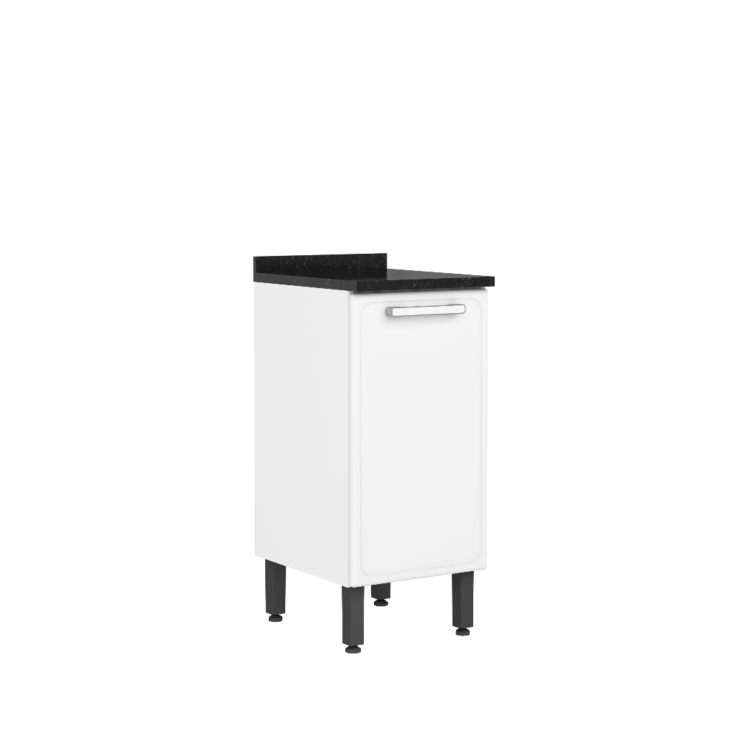 Balcão de Aço 40cm Tampo 1 Porta Evidence Bertolini em Oferta na Shopee