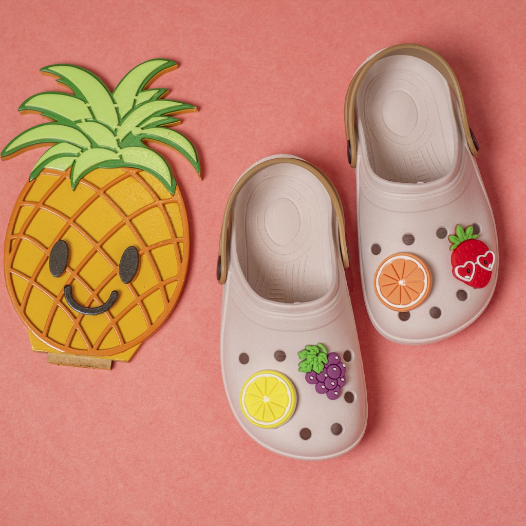Sandalia Babuche Infantil Menina Frutas Chinelo Verão Delicado