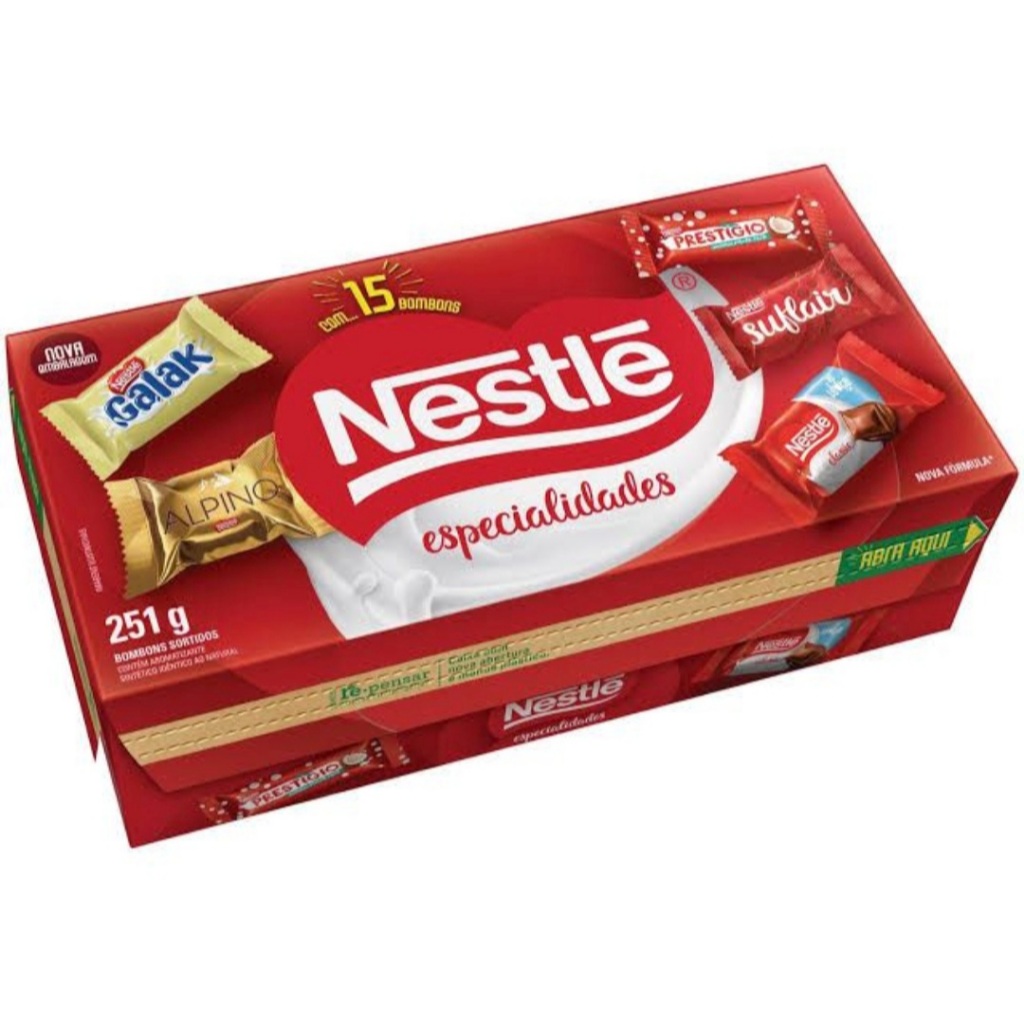 Caixa Bombom Especialidades 251g Nestlé em Oferta na Shopee