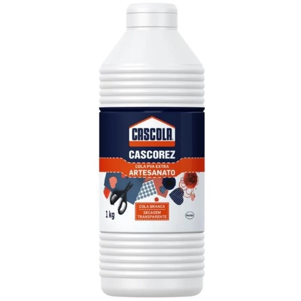 Cola Branca Cascorez Pva extra Artesanato 1kg em Oferta na Shopee