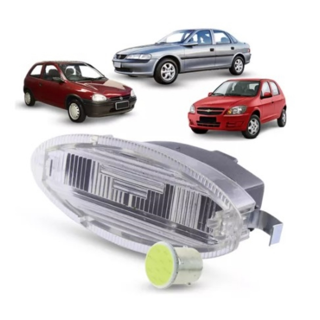 Lanterna  Luz de Placa GM Celta Corsa Classic Kadett Vectra + Lâmpada de Led