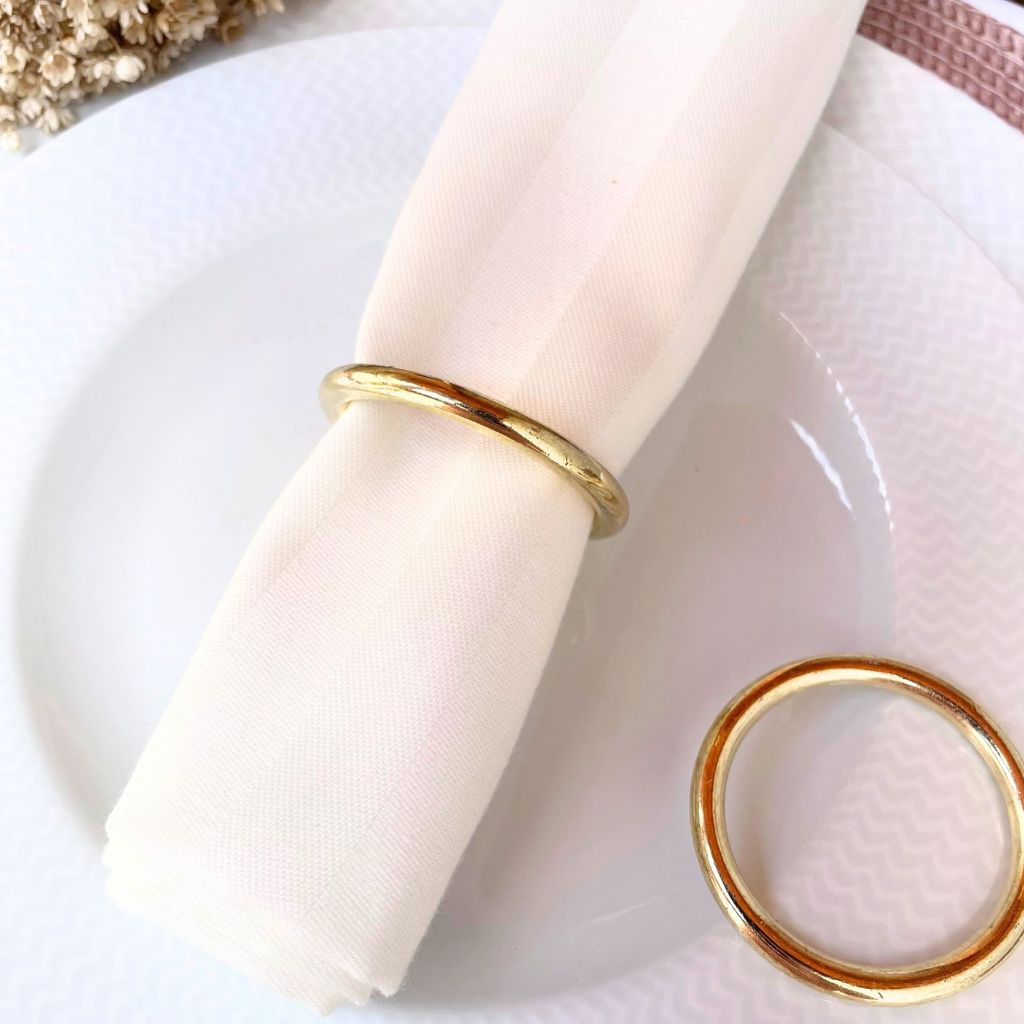 06 ou 12 Anel Argola Porta Guardanapo Durada Mesa Posta Jantar em Oferta na Shopee