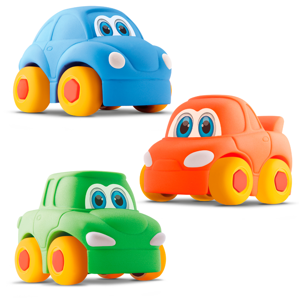 Coleção Carros Baby Start Soft Em Vinil  - Silmar Brinquedos em Oferta na Shopee