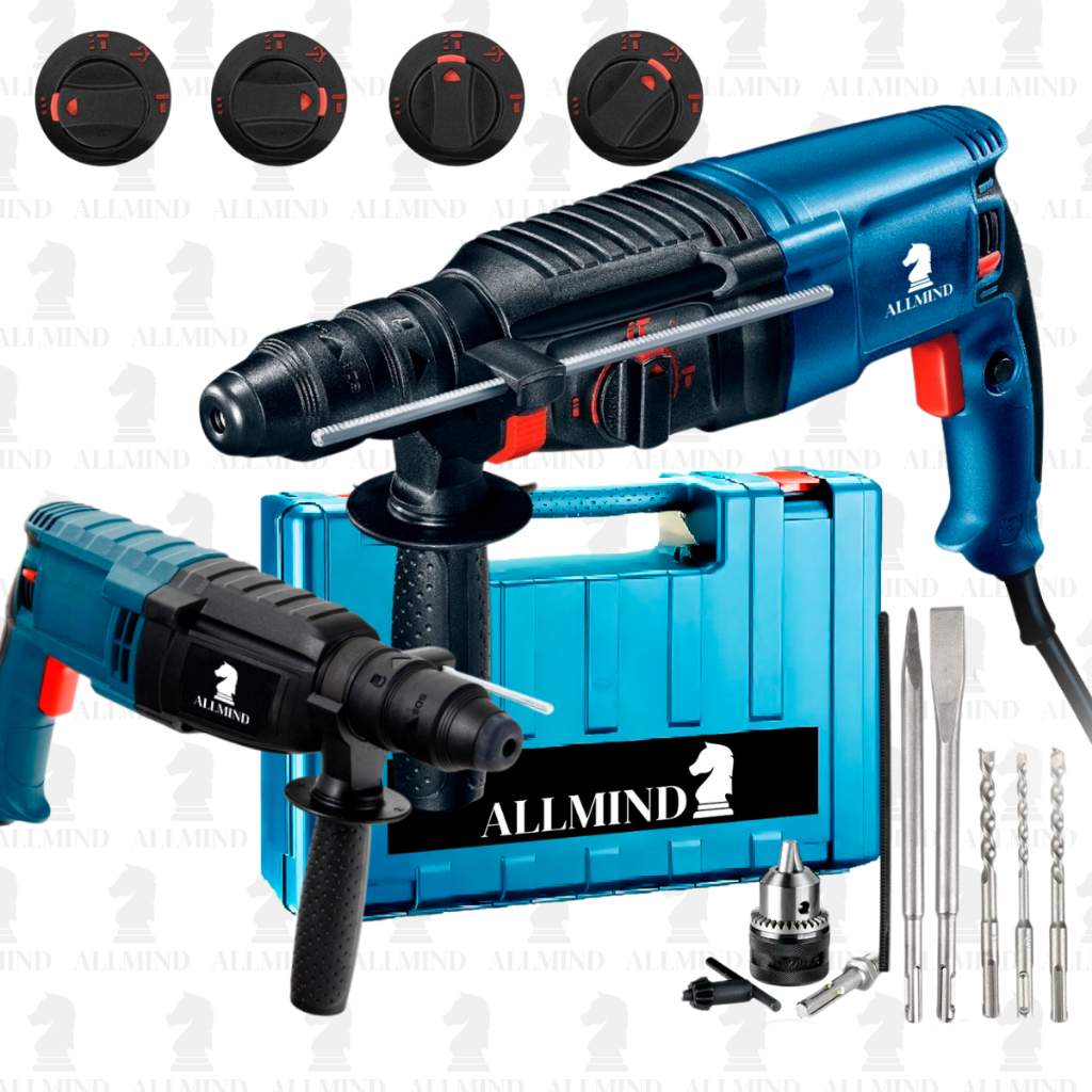 Martelete Furadeira de Impacto Rotativo 5kg Rompedor Demolidor Perfurador 1200w Makita Bos...