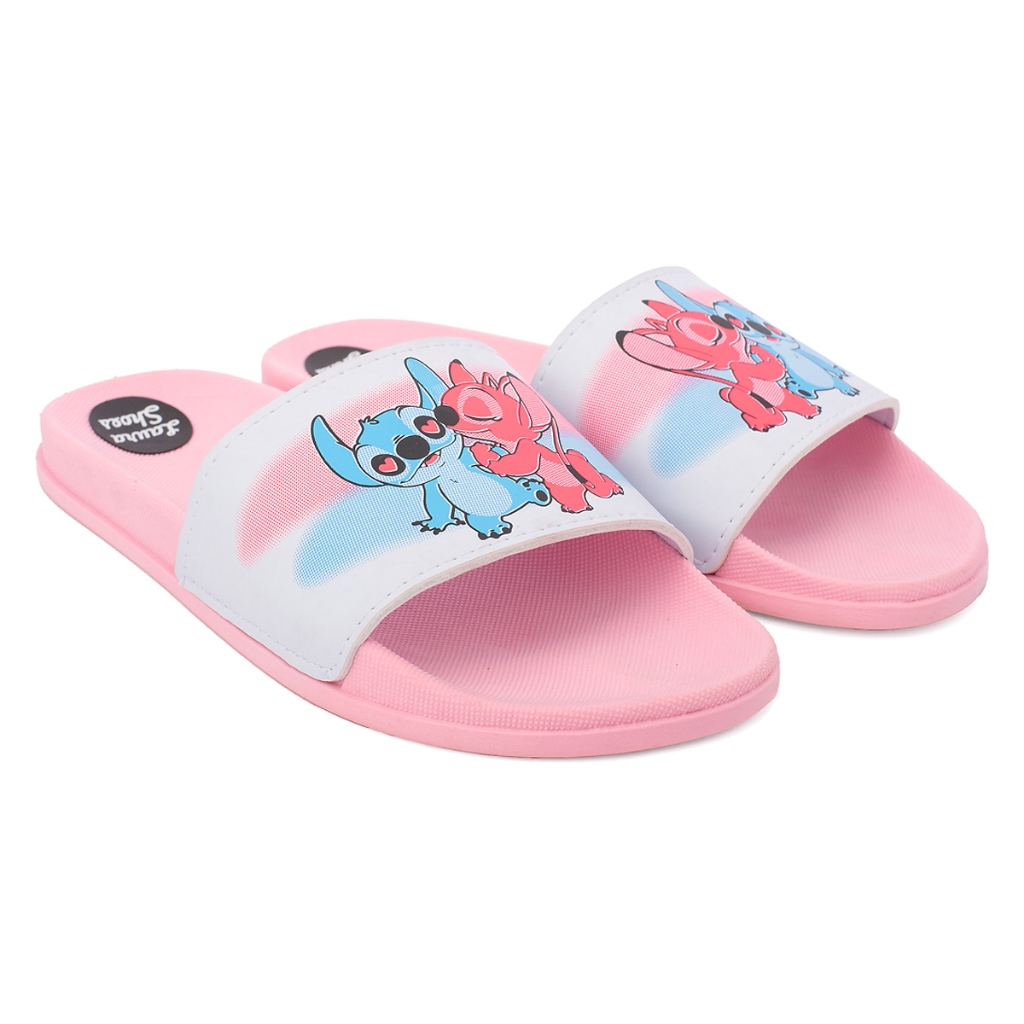Chinelo Sandália Feminina Slide Lilo & Stitch Casal 34 ao 39 Confortável Envio Imediato
