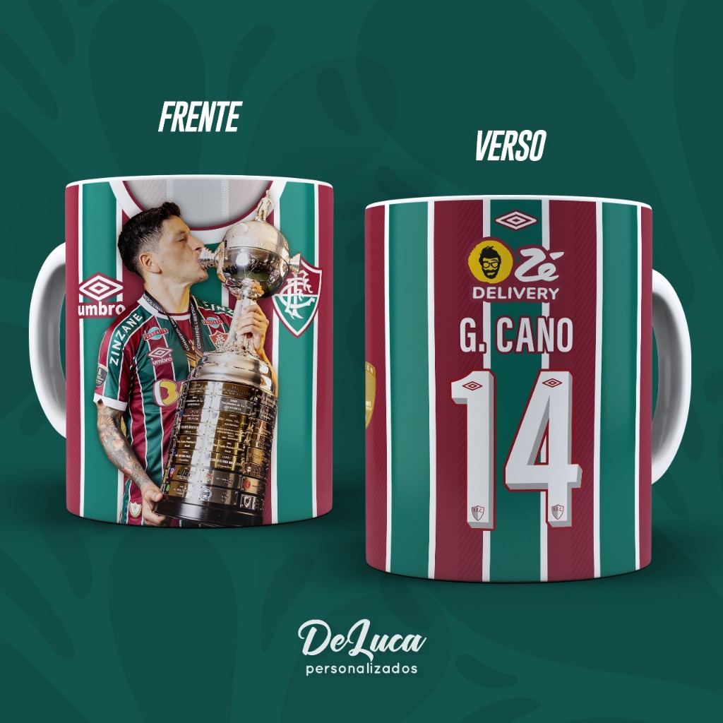 Caneca German Cano 14 Libertadores 2023 Fluminense