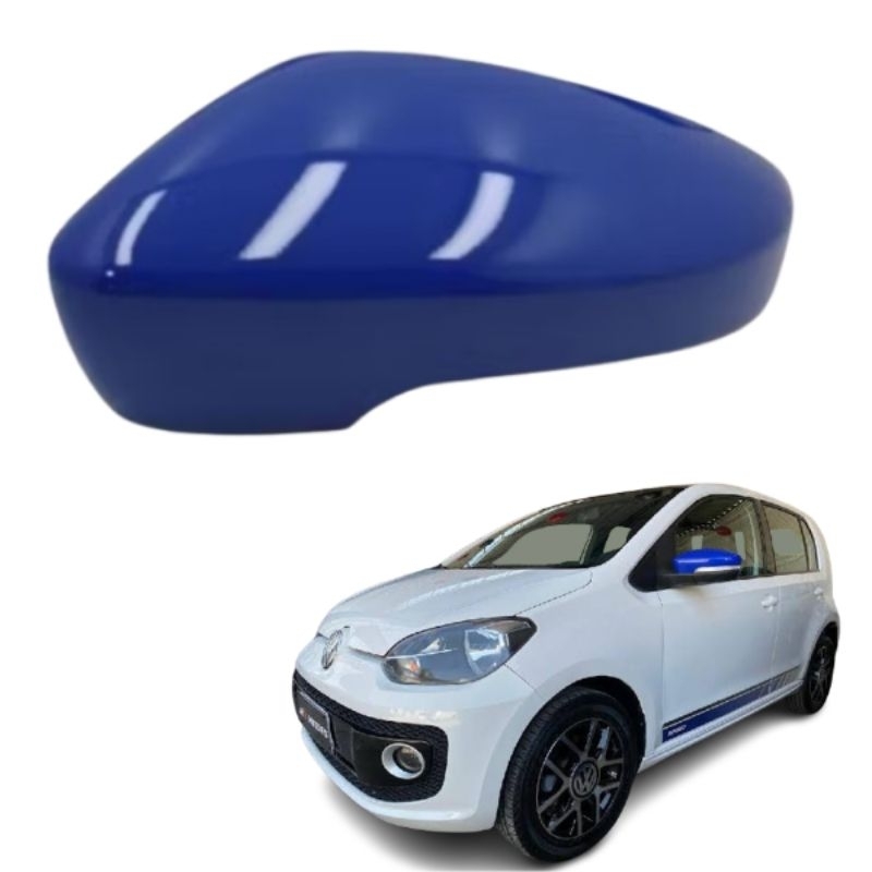 Capa Retrovisor Original Volkswagen Fox Up Saveiro Voyage Up Gol G6 G7 G8 Lado Motorista Azul Speed