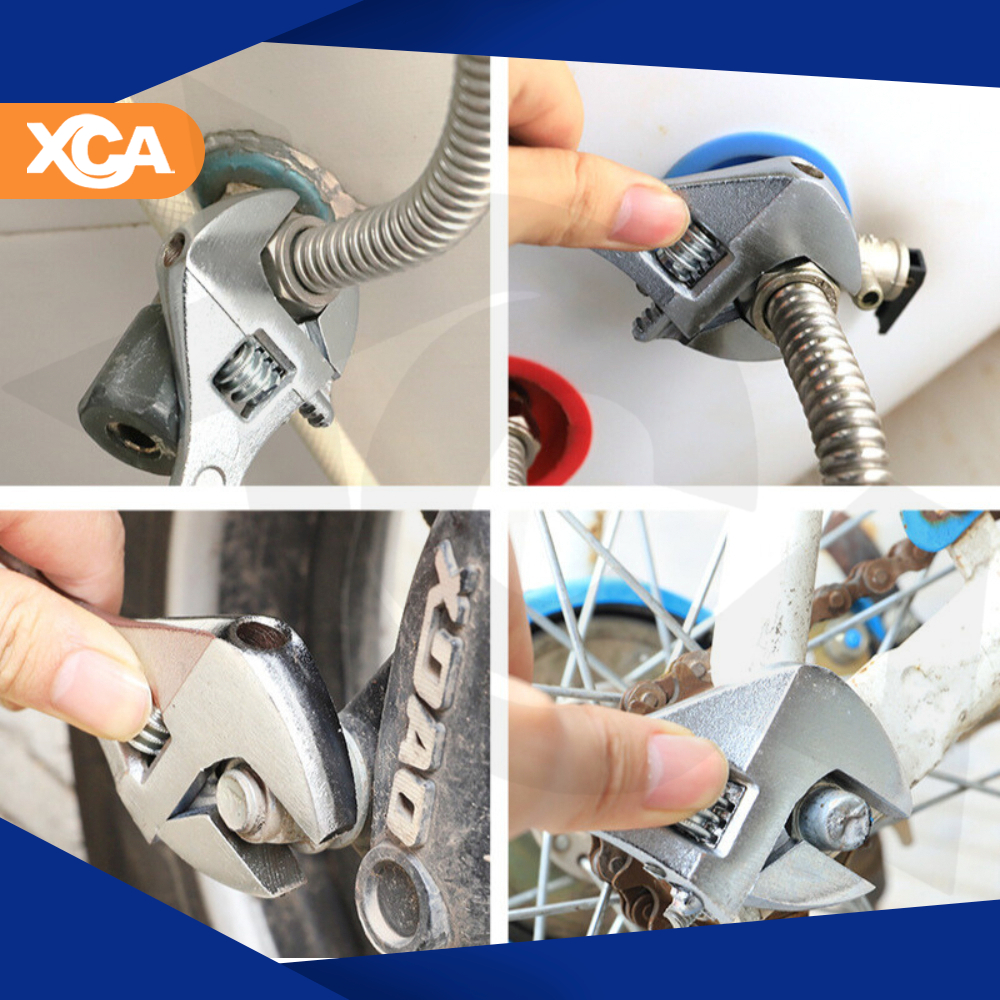 Chave Inglesa Ajustável Profissional Aço 8 / 10 Polegadas Cromada 250mm 200mm