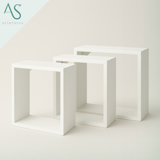 Nicho de Parede Decorativo Nincho Quadrado Kit 3 P M G em Oferta na Shopee