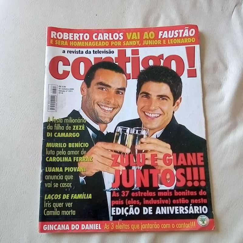 revista contigo zulu Giane Roberta close Hebe Fafá Sandy Angélica Xuxa Falabella Malu Antony Arosio Ximenes Raí Lacerda.