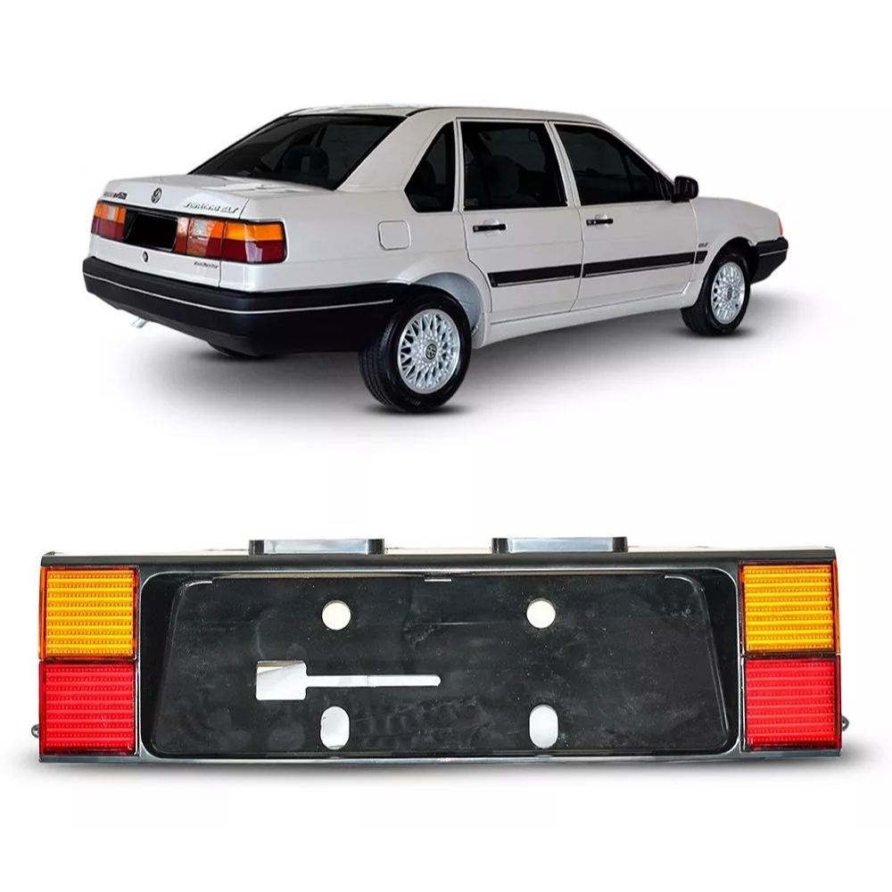 Moldura Placa Traseira Lanterna Santana 1991 Até 1998
