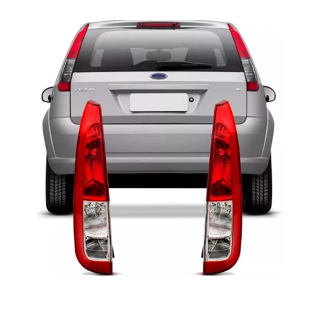 Lanterna Traseira Ford Fiesta Hatch 2008 Até 2014 Rubi