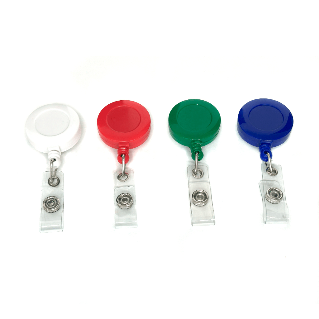 20 Un. Roller Clips Porta Crachá Cordão Retrátil ioiô - Pronta Entrega!
