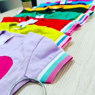Kit Com 2, kit com 3 ou kit com 5 Peças de camisetas tshit promoção atacado menina infantil juvenil em Oferta na Shopee